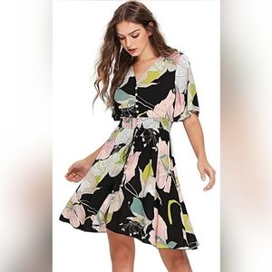 Button Up Split Floral